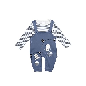 Moms Love baby-boys dungaree