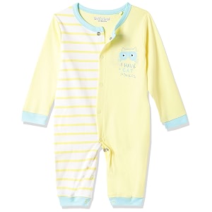 mom39s love baby girl39s regular fit romper suit mls21056xxgrmp_lemon_6-9month 06 month-09 month
