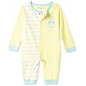 Mom's Love Baby Girl's Regular fit Romper Suit (MLS21056XXGRMP_Lemon_6-9Month 06 Month-09 Month)
