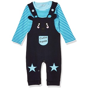 Moms Love baby-girls Dungaree