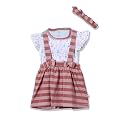Mom's Love Baby-Girl's Cotton Classic Above The Knee Casual Dress