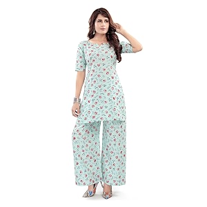 MomBae Womens Pure Cotton Printed Lounge Wear
