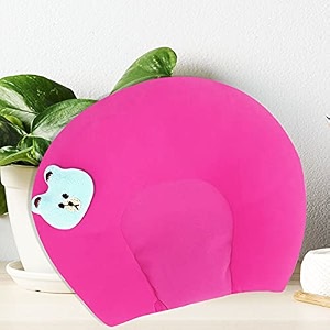 mom amp son velvet new born baby soft neck support pillow with mustard seeds new born 0-9 months age group pink