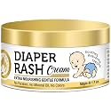 Mom & World Baby Diaper Rash Cream 50g - with Shea Butter, Moroccan Argan Oil, Aloevera - No Parabes, Mineral Oil, Colors - Extra Nourishing Gentle Formula, 50 g (MOMWLD08)