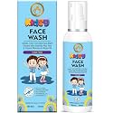 Mom &amp; World Kidsy Face Wash Tear-Free, 120ml With Aloe Vera &amp; Organic Moroccan Argan Oil | NO SLS/SLES | Dermatologically Tested | Hypoallergenic | No Paraben | No Mineral | pH Balanced Tear-Free