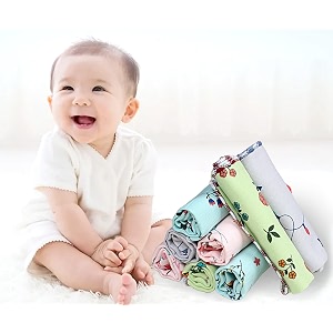mom care 100 cotton face towels for newborn baby super soft wash cloth for babies extra soft hankies reusable napkins high absorbent pack of 8 multi color 25 x 25 cm 400 tc