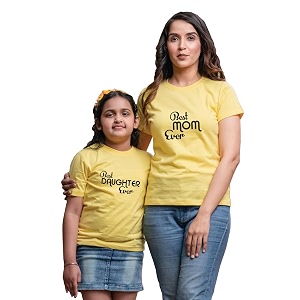 Mom Daughter Combo T-Shirts Best Mom Ever