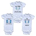 Mom is Guatemalan Baby Bodysuits Funny Guatemala Flag 3 Piece Gift Set