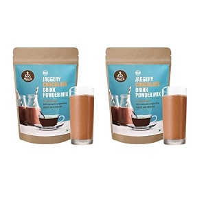 moms harvest jaggery chocolate drink powder mix  pack of 2 200g x 2  400g