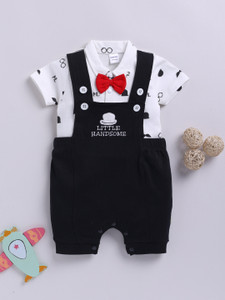 moms love dungaree for baby girls casual printed cotton blend