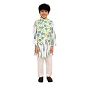 The Mom Store Boys Printed Cotton Kurta