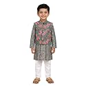 The Mom Store Boys Printed Cotton Kurta