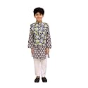 The Mom Store Boys Printed Cotton Kurta