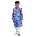 The Mom Store Boys Printed Cotton Kurta