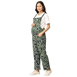 the mom store maternity and nursing dungaree dress  denim with elasticated waist  adjustable shoulder straps  trendy pre and post pregnancy dress