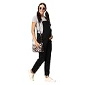 The Mom Store Maternity And Nursing Dungaree Dress | Denim With Elasticated Waist | Adjustable Shoulder Straps | Trendy Pre And Post Pregnancy Dress