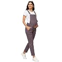 The Mom Store Maternity And Nursing Dungaree Dress | Denim With Elasticated Waist | Adjustable Shoulder Straps | Trendy Pre And Post Pregnancy Dress
