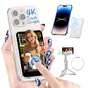 Moman Vlog Selfie Touchscreen Monitor Screen with 4K 60fps &amp; Encrypted Private Wireless for iPhone 7-17 Series, Magnetic Back Camera Monitor, P2P Wireless, 164 ft Range for TikTok, YouTube, Vlogging