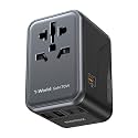 MOMAX 70W GaN Universal Travel Adapter, All-in-One Travel Charging