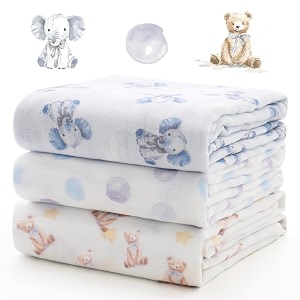 Momcozy Muslin Swaddle Blanket 4 Pack Ultra