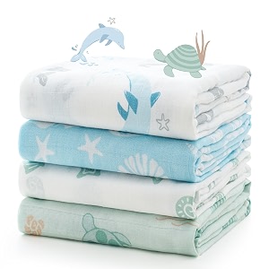 Momcozy Muslin Swaddle Blankets Ultra Soft Neutral