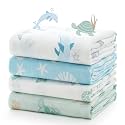 Momcozy Muslin Swaddle Blankets Ultra Soft Neutral