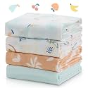 Momcozy Muslin Swaddle Blankets Ultra Soft Neutral