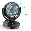 Momcozy Portable Stroller Fan with Clip, 4-Speed Mini Cooling Fan, 0.26 Lb