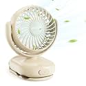 Momcozy Portable Stroller Fan with Clip, 4-Speed Mini Cooling Fan, 0.26 Lb