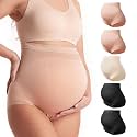 Momcozy Women's Maternity Underwear, High-Waist Seamless Over-Bump Briefs