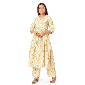 Momenta Womens Pure Cotton Maternity Kurta Set