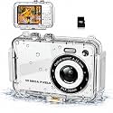 MOMILLA Kids Camera with Waterproof Case, 4K Vlogging Digital Camera
