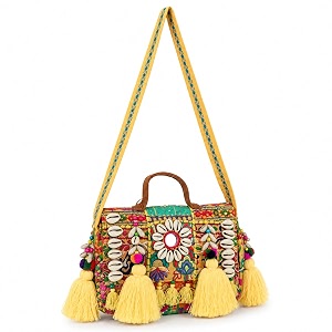 MOMISY Handicraft Handmade Cotton Ethnic Rajasthani Embroidered
