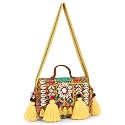 MOMISY Handicraft Handmade Cotton Ethnic Rajasthani Embroidered