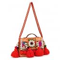 MOMISY Handicraft Handmade Cotton Ethnic Rajasthani Embroidered