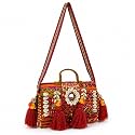 MOMISY Handicraft Handmade Cotton Ethnic Rajasthani Embroidered