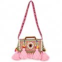 MOMISY Handicraft Handmade Cotton Ethnic Rajasthani Embroidered