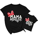 Mommy and Me Matching Shirt Outfit Mama Mini Leopard Love Heart Tshirt Mom Daughter Family Matching Set Clothes