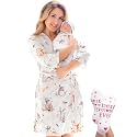 Mommy and Me Robe and Swaddle Set | Maternity Robe Matching Baby Girl, Boy