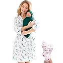 Mommy and Me Robe and Swaddle Set | Maternity Robe Matching Baby Girl, Boy