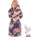 Mommy and Me Robe and Swaddle Set | Maternity Robe Matching Baby Girl, Boy