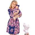 Mommy and Me Robe and Swaddle Set | Maternity Robe Matching Baby Girl, Boy