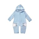 MOMS LOVE ML Girls INF Rabbit Romper Baby and Toddler Sleepers (MLS22634XXGRMP_M.Blue_03-06MNTH)