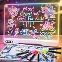 MOMSIV Led Drawing Board for Kids - Christmas Birthday Gifts for Girls Boys