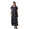MomToBe Women39s Cotton Maxi Maternity NightyFeeding NightyPregnancy