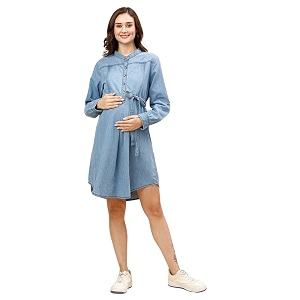 MomToBe Womens Fit and Flare Above the