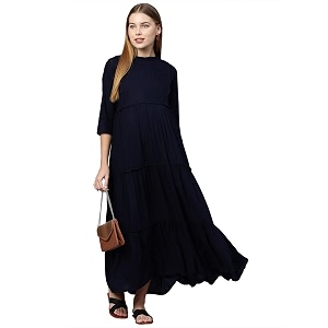 MomToBe Womens Fit And Flare Knee Length