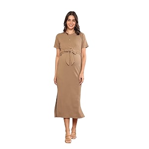MomToBe Womens Bodycon Calf Length Polyester Maternity