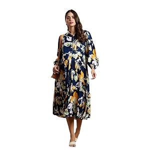 MomToBe Womens Rayon Maternity Dress Western Dress