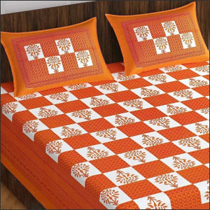 MONAYRA Cotton Double Flat 144 TC Jaipuri